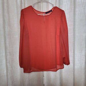 Coral dress shirt, Apt 9 brand, size Medium